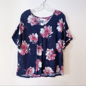 ✨NEW✨ Maurices Flowy Blue and Pink Floral Blouse L